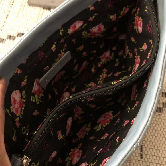 Betsy Johnson Powder Bluish Gray Quilted Purse - Picture 8 of 12